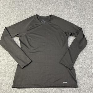 Patagonia Shirt Womens Medium Gray Capilene 3 Midweight Base Layer Long Sleeve